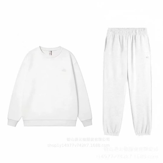 ALO White Crew Neck Jogger Suit